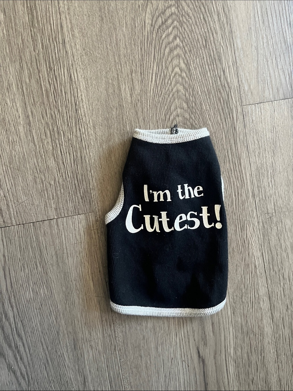 Black Pet Tank Top "I'm the Cutest!"